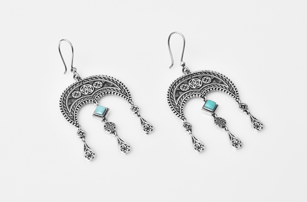 Earrings "Daghdghan" With Natural Stones thumbnail