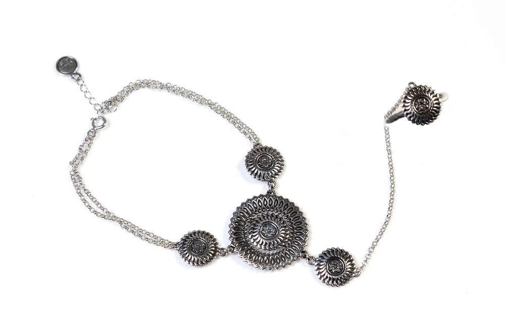 Bracelet with Ring "The Sun"